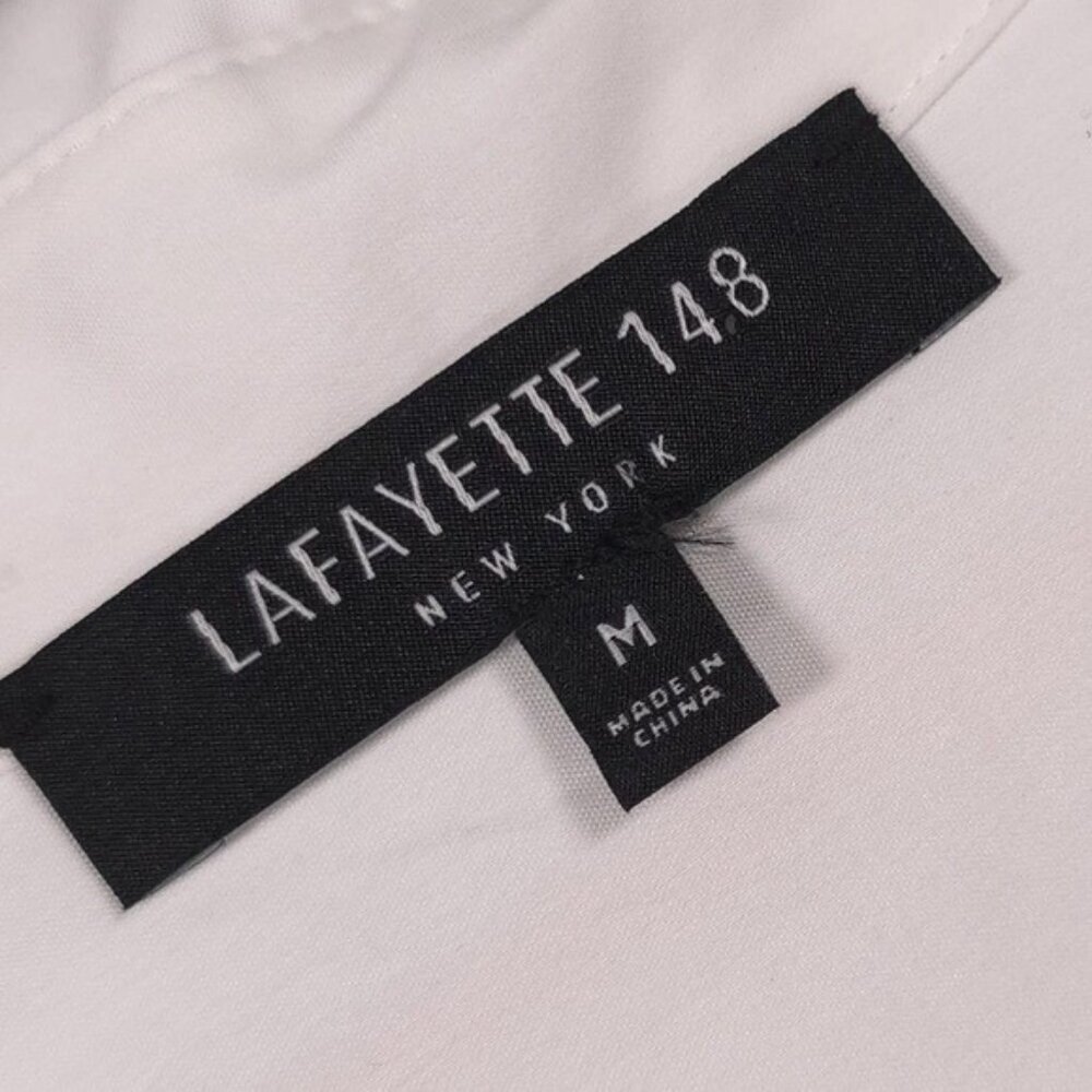 LAFAYETTE 148 NEW YORK‎ Women’s Velma LS Skylark Striped Button-Front MEDIUM - Picture 4 of 11